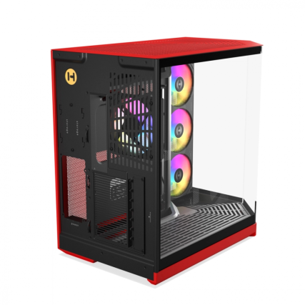 Gabinete HYTE Y50 Black Cherry ATX con Cristal y 4 Ventiladores ARGB