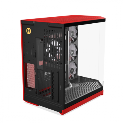 Gabinete HYTE Y50 Black Cherry ATX con Cristal y 4 Ventiladores ARGB
