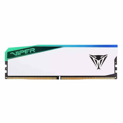 Memoria RAM Patriot Viper Elite 5 RGB DDR5 32GB 6000MT/s CL30 Blanca (PVER532G60C30W)