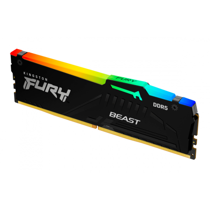 Memoria RAM Kingston Fury Beast RGB DDR5 16GB (2x8GB) 5600MHz CL40 con XMP