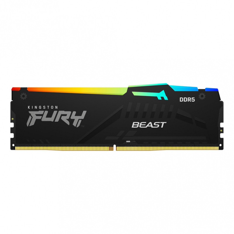 Memoria RAM Kingston Fury Beast RGB DDR5 16GB 5600MHz CL40 con XMP Memoria RAM Kingston Fury Beast RGB DDR5 16GB 5600MHz CL40 con XMP
