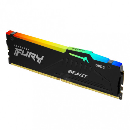 Memoria RAM Kingston Fury Beast RGB DDR5 16GB 5600MHz CL40 con XMP