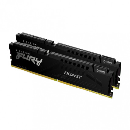 Memoria RAM Kingston FURY Beast Black DDR5 32GB (2x16GB) 5200MHz