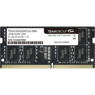 Memoria RAM TeamGroup Elite DDR4 16GB 3200MHz SODIMM