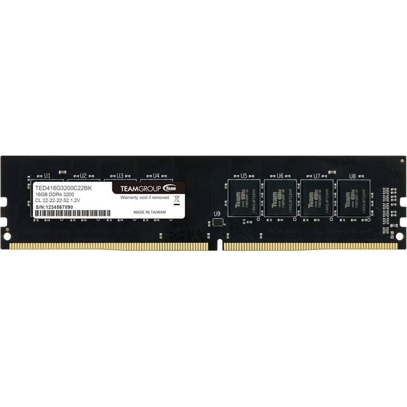 Memoria RAM TeamGroup Elite DDR4 16GB 3200MHz DIMM para PC Memoria RAM TeamGroup Elite DDR4 16GB 3200MHz DIMM para PC