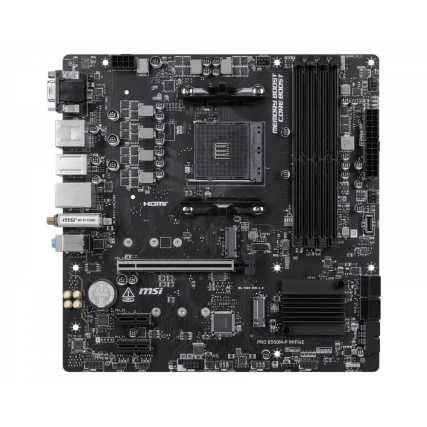 Tarjeta Madre MSI PRO B550M-P WiFi 6E AM4 DDR4 para Procesadores AMD