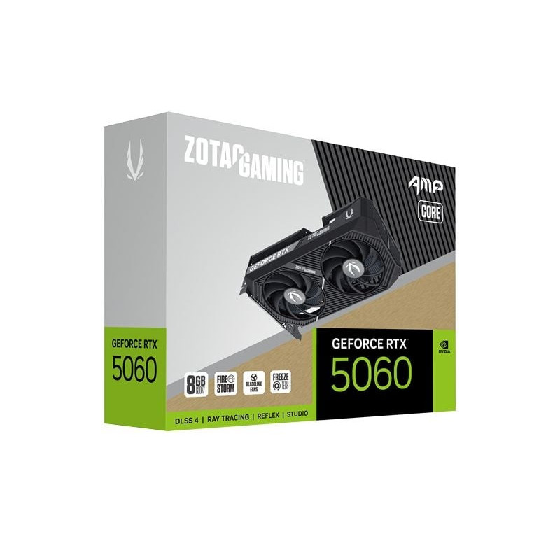 Tarjeta de Video ZOTAC GAMING GeForce RTX 5060 AMP CORE 8GB GDDR7