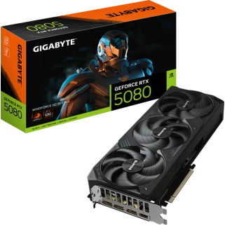 Tarjeta de Video Gigabyte GeForce RTX 5080 WINDFORCE OC 16GB GDDR7 PCIe 5.0