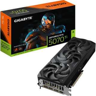 Tarjeta de Video Gigabyte GeForce RTX 5070 Ti WINDFORCE OC 16GB GDDR7 PCIe 5.0
