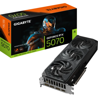 Tarjeta de Video Gigabyte GeForce RTX 5070 WINDFORCE OC 12GB GDDR7 PCIe 5.0