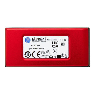 Disco sólido SSD externo Kingston XS1000 1 TB USB 3.2 Gen 2 portátil, color rojo