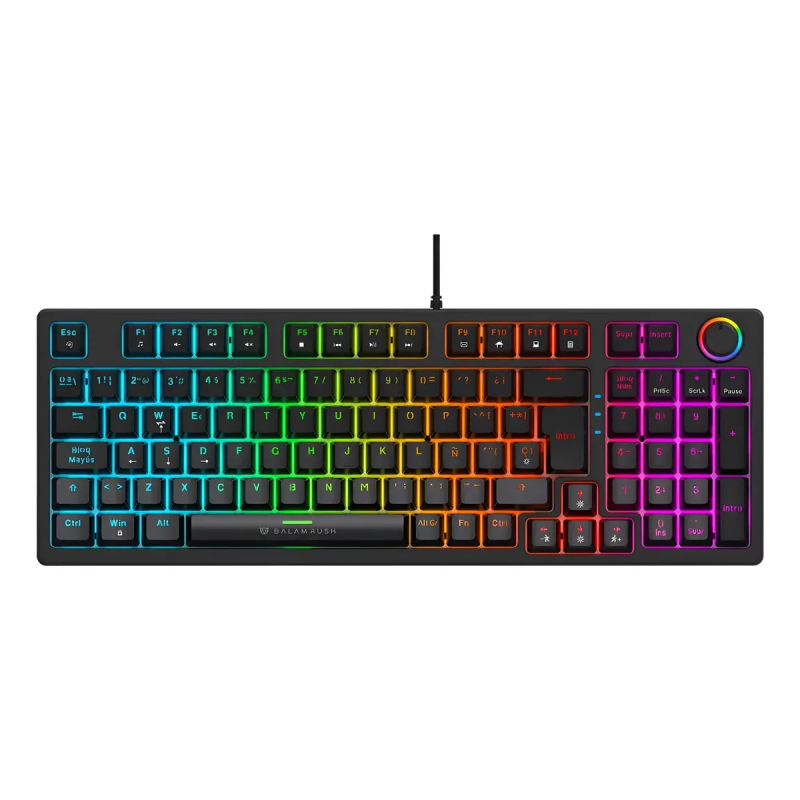 Teclado Balam Rush Dominate X Pro GK777 Black Alámbrico (BR-945776)