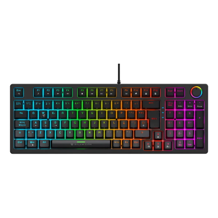 Teclado Balam Rush Dominate X Pro GK777 Black Alámbrico (BR-945776)