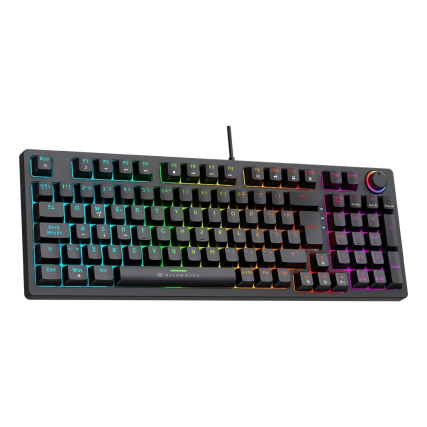 Teclado Balam Rush Dominate X Pro GK777 Black Alámbrico (BR-945776)