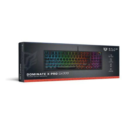 Teclado Balam Rush Dominate X Pro GK777 Black Alámbrico (BR-945776)