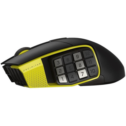 Mouse Gamer Corsair Scimitar Elite Wireless SE RGB Inalámbrico Negro/Amarillo (CH-9314415-WW)