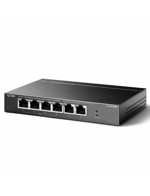 Switch TL-SF1006P de 6 Port a 10/100Mbps con PoE en 4 Port Tp-Link