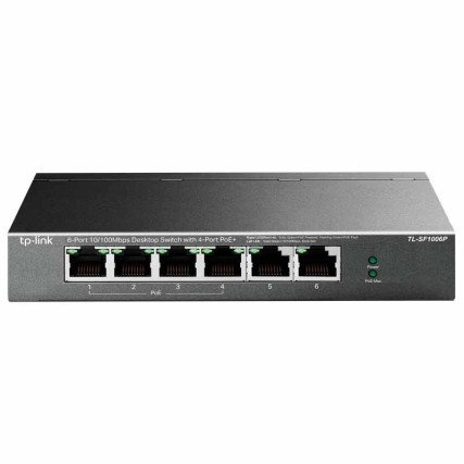 Switch TL-SF1006P de 6 Port a 10/100Mbps con PoE en 4 Port Tp-Link