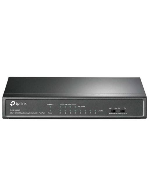 Switch TL-SF1008LP de 8 Port a 10 / 100Mbps con PoE en 4 Port TP-Link
