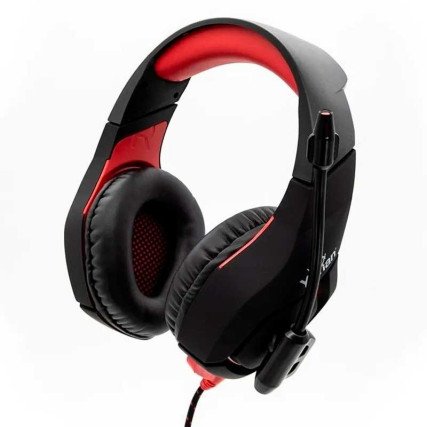 Yeyian Audífonos Gamer Wicked Serie 3000, Alámbrico, 2.2 Metros, USB, Negro/Rojo