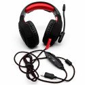 Yeyian Audífonos Gamer Wicked Serie 3000, Alámbrico, 2.2 Metros, USB, Negro/Rojo