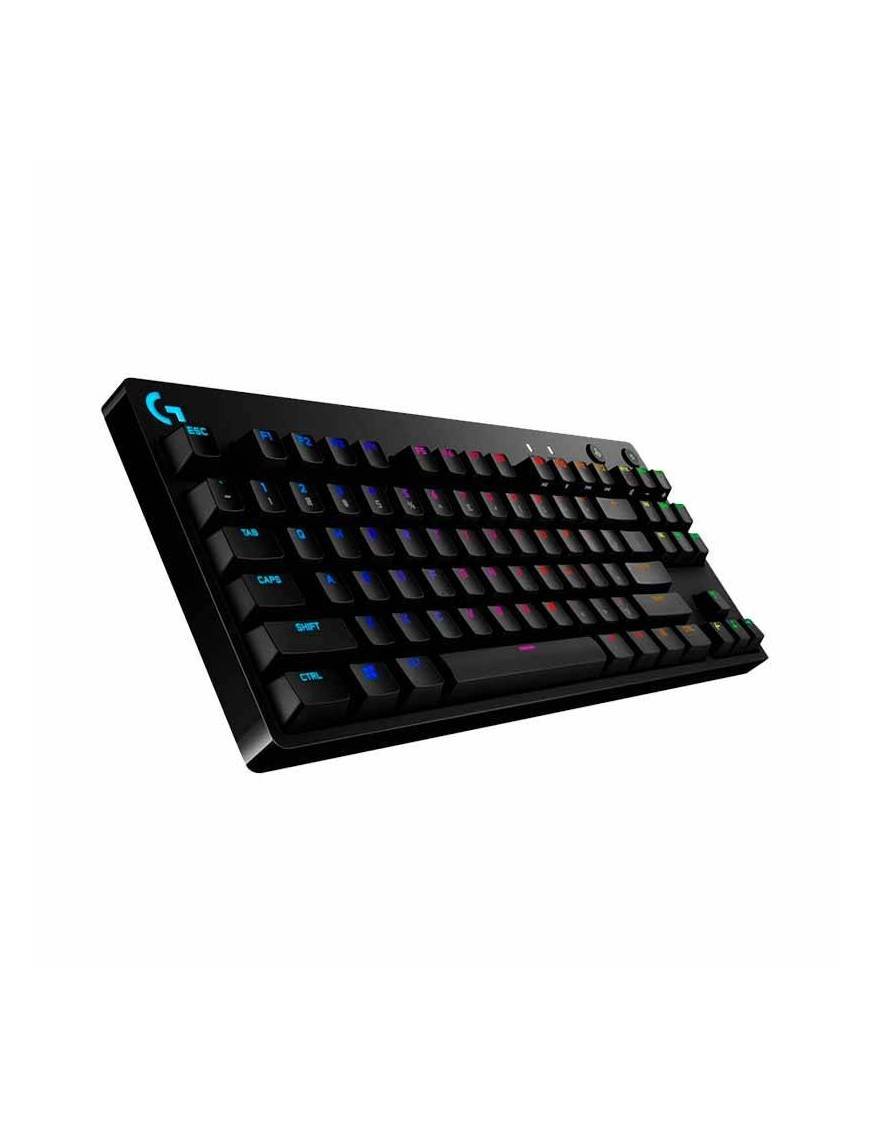 Teclado mecánico G Pro Logitech, negro, alambrico, con RGB LIGHTSYNC