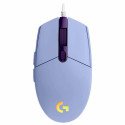 Mouse Logitech G203 USB 8,000 DPI RGB Lightsync Lila