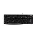 Teclado Logitech K120 Alámbrico USB Plug & Play Black (920-004422)