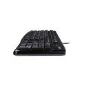 Teclado Logitech K120 Alámbrico USB Plug & Play Black (920-004422)