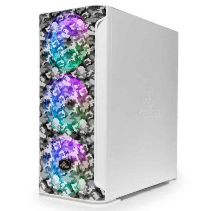 GABINETE YEYIAN YGH-49704 HOLLOW 2500 ATX,C/T 3VEN ARGB/MESH/USB/BLANC