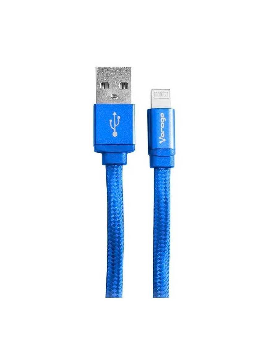 Cable USB a Lightning Azul 1m Vorago