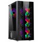 Gabinete Yeyian Gamer YCH-7S3V-01BK Rapture 2500 Crist. Templado/3Ven/ATX/ARG