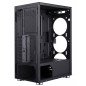 Gabinete Yeyian Gamer YCH-7S3V-01BK Rapture 2500 Crist. Templado/3Ven/ATX/ARG